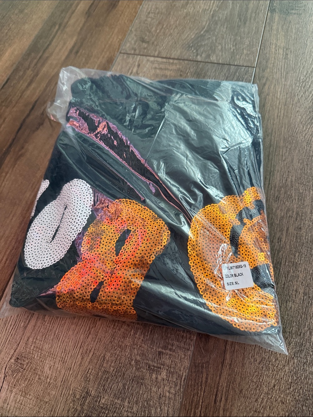 Sequin Pumpkin Halloween long sleeve top